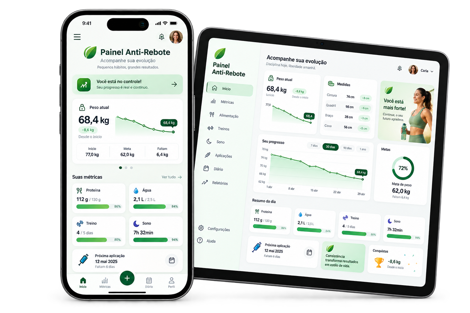 App Anti-Rebote no celular e no tablet
